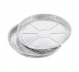 Алюминиевая круглая форма для выпечки с низким бортом в духовом шкафу или печи СВЧ