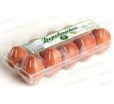 Пластиковая упаковка 10 яиц с ячейками для перевозки и хранения