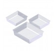 Пластиковый квадратный коррекс с гладкой поверхностью для кондитерских изделий