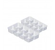 Кондитерский коррекс на 8 квадратных ячеек для упаковки кексов или маффинов