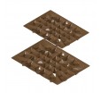 Прямоугольный коррекс для конфетного ассорти на 31 ячейку разной формы