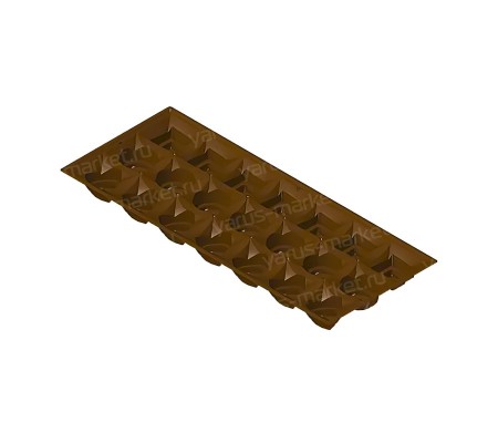 Прямоугольный коррекс для конфет на 21 ячейку для упаковки ассорти