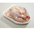 Анатомический лоток из вспененного полистирола для упаковки тушки курицы в охлажденном и замороженном виде