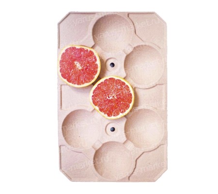 Бумажная альвеола на 7 ячеек для фруктов