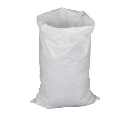 Белый полипропиленовый мешок для фасовки товаров