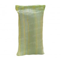 Зеленый полипропиленовый мешок с полосками