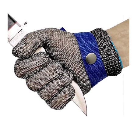 Защитные кольчужные перчатки оптом для разделки и обвалки мяса или рыбы 
