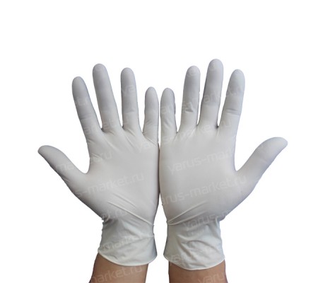 Одноразовые нитриловые перчатки для защиты рук во время работы