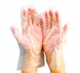 Гипоаллергенные одноразовыве перчатки ТПЭ с широкой манжетой для защиты рук