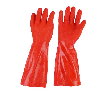Двойные резиновые перчатки для горячей воды с тканевым внутренним слоем
