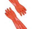 Двойные резиновые перчатки для горячей воды с тканевым внутренним слоем