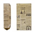 Плоский V-пакет с газетным принтом для упаковки товаров