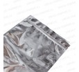 Металлизированный дой-пак с прозрачным окошком серебряного цвета для упаковки сыпучей продукции