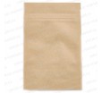 Трехслойный пакет дой-пак из крафт-бумаги с насечкой и замком зиплоком для упаковки пищевой продукции