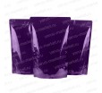 Фиолетовый дой-пак пакет с прозрачной лицевой стороной для фасовки сыпучих товаров