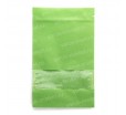Дой-пак крафт светло-зеленого цвета с прямоугольным окном и замком зип-лок для упаковки пищевых продуктов