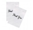 Белый курьер-пакет с карманом и надписью «Thank You»