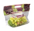 Пластиковый пакет для винограда с плоским дном, перфорацией и вырубной ручкой 