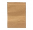 Пакет дой-пак из крафтовой бумаги с прозрачным окном для упаковки колбасы и сыровяленых деликатесов