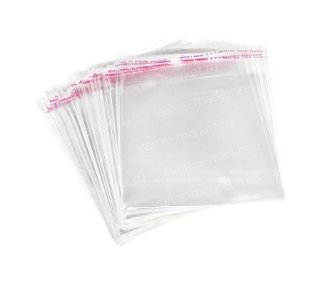 Прозрачные полипропиленовые пакеты с липким слоем для упаковки сувенирной продукции