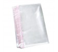 Прозрачный полипропиленовый пакет с липким скотч клапаном и сварными швами для упаковки товаров