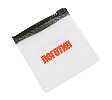 Прозрачный пакет зип-лок с бегунком и брендированной печатью для упаковки товаров