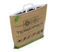 Термопакет из крафтовой бумаги с ручками для упаковки горячих и холодных пищевых продуктов объемом до 15 литров