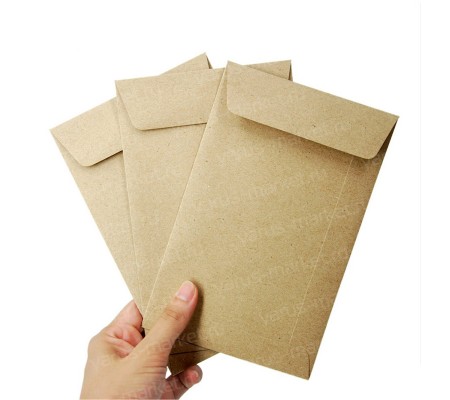 Дышащий конверт для семян без отверстия из экологически чистой крафт-бумаги 