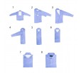Картонная манишка для упаковки маек, футболок и рубашек без воротника