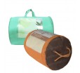 Сумка-тубус из спанбонда и ПВХ с ручками для упаковки постельного текстиля 