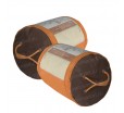 Сумка-тубус из спанбонда и ПВХ с ручками для упаковки постельного текстиля 