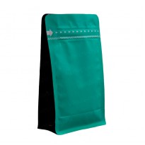 Восьмишовный зеленый пакет с зип лок