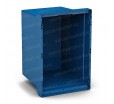 Пластиковый ящик 600х400х420 для разного вида товара, синий 