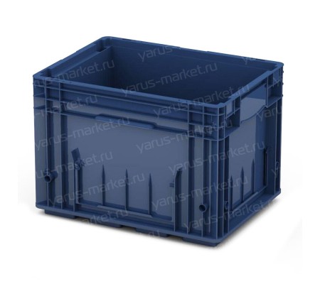 Пластиковый ящик, 396х297х280 мм., для замороженных продуктов, синий