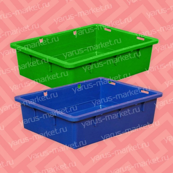 Пластиковый ящик 532х400х141 мм. для транспортировки продуктов