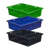 Пластиковый ящик, 532х400х141 мм., для транспортировки продуктов