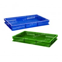 Пластиковый ящик, 600x400x75 мм., для хранения и переноса саженцев