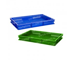 Пластиковый ящик, 600x400x75 мм., для хранения и переноса саженцев