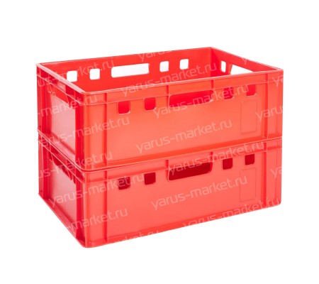 Пластиковый ящик, 600x400x200 мм., для хлебобулочных изделий