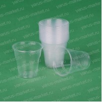 Пластиковый стакан, прозрачный, 200-500 мл