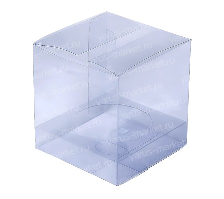 Прозрачная коробка куб из ПВХ для сувениров, подарков и изделий из керамики