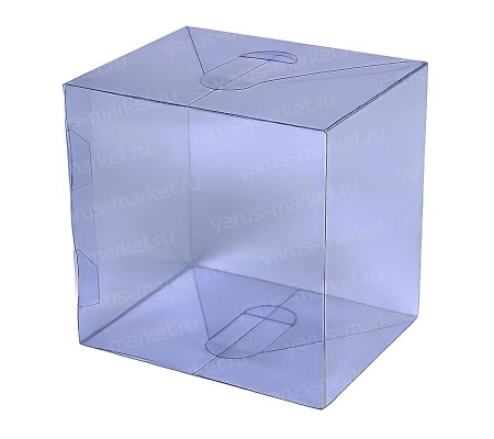 Вертикальная прямоугольная коробка из прозрачного ПВХ для упаковки товаров