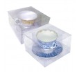Самосборная пластиковая коробка для чайной пары из прозрачного ПВХ