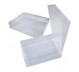 Прозрачная ПВХ коробка с откидной скошенной крышкой для упаковки товаров