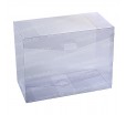 Прозрачная ПВХ коробка с боковыми швами и треугольным клапаном на застежке