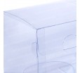 Прозрачная прямоугольная ПВХ коробка с крышкой и ложементом