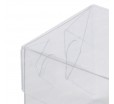 Прозрачная пластиковая коробка куб мини с крышкой для упаковки товаров 