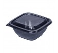 Прозрачная крышка из ПП и ПЭТ к контейнерам кубикам для холодных и горячих готовых блюд 
