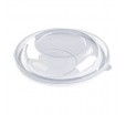 Круглая крышка ПЭТ с выпуклым верхом прозрачного цвета для упаковки пищевых контейнеров