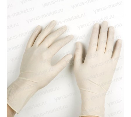Одноразовые латексные перчатки для индивидуальной защиты рук